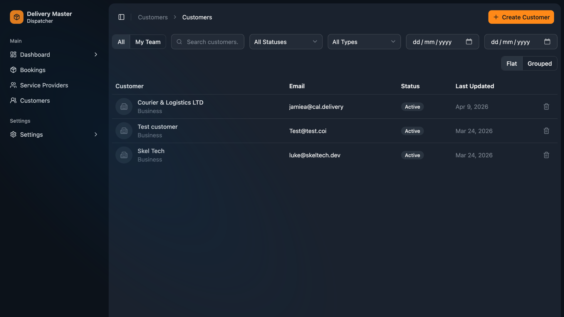 Delivery Master - Logistics Management Platform screenshot